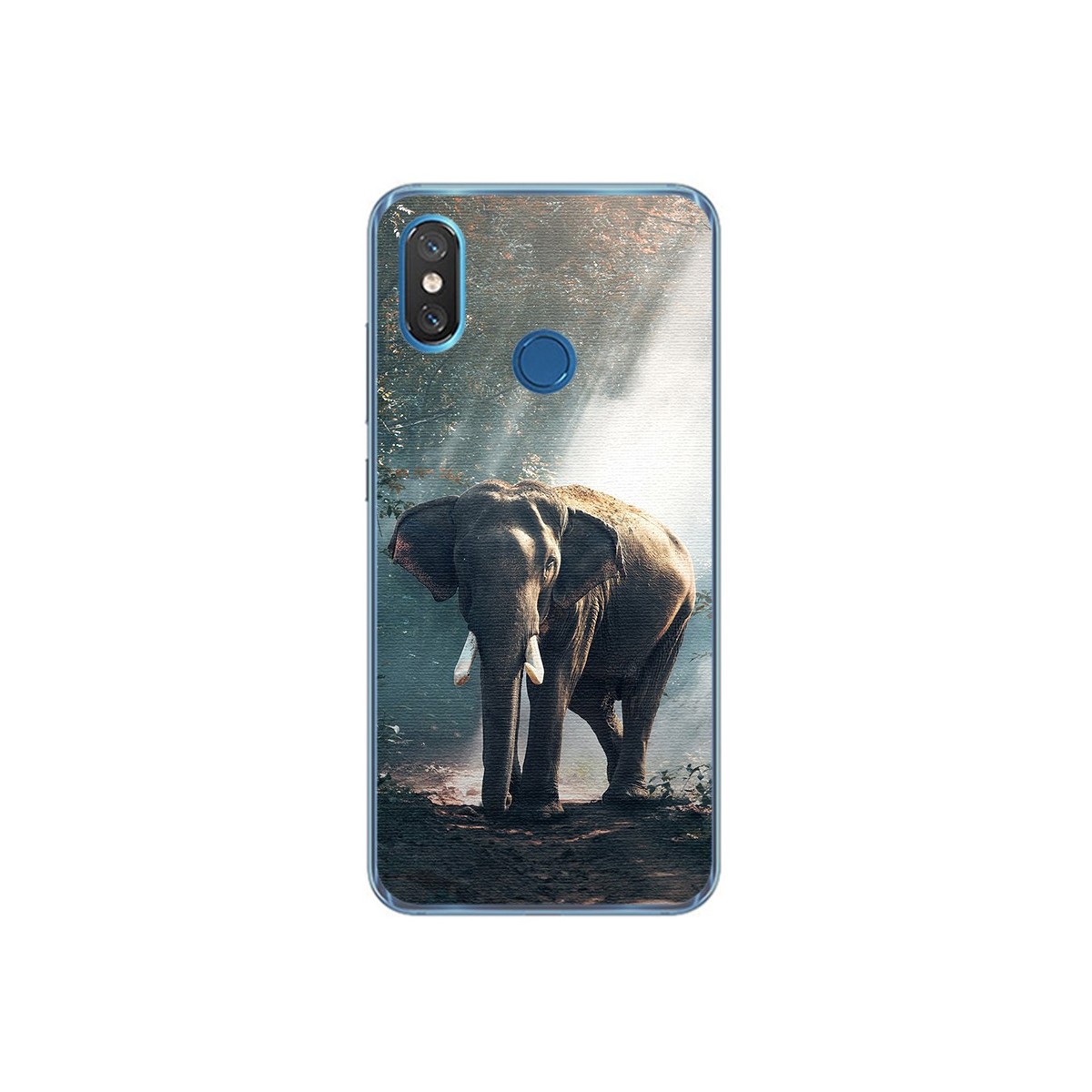 Funda Gel Tpu para Xiaomi Mi 8 Diseño Elefante Dibujos