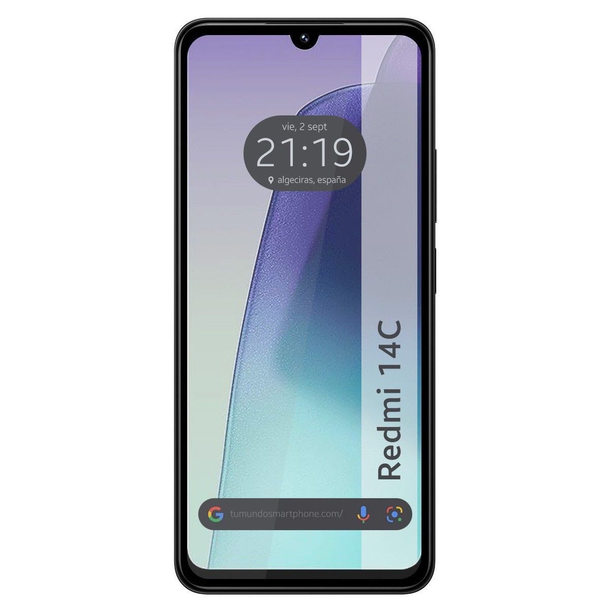 Protector Cristal Templado Completo 5D Full Glue Negro para Xiaomi Redmi 14C Vidrio