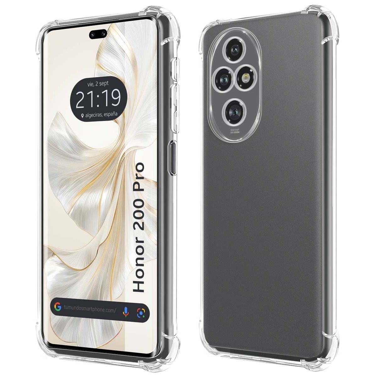 Funda Silicona Antigolpes Transparente para Huawei Honor 200 Pro 5G