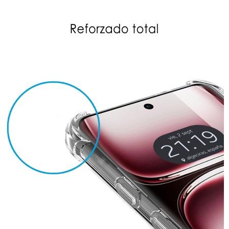 Funda Silicona Antigolpes Transparente para Oppo Reno 12 5G