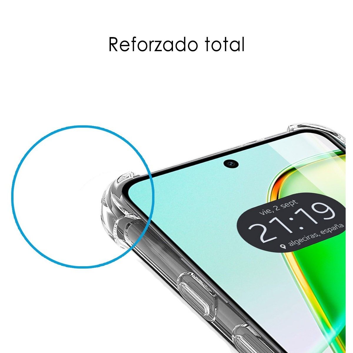 Funda Silicona Antigolpes Transparente para Vivo Y28 4G