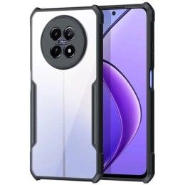 Funda Transparente Reforzada con Borde Negro para Realme 12 5G / 12x 5G