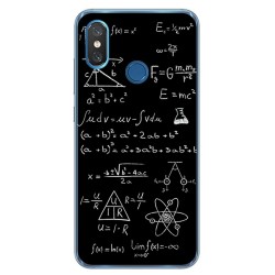 Funda Gel Tpu para Xiaomi Mi 8 Diseño Formulas Dibujos