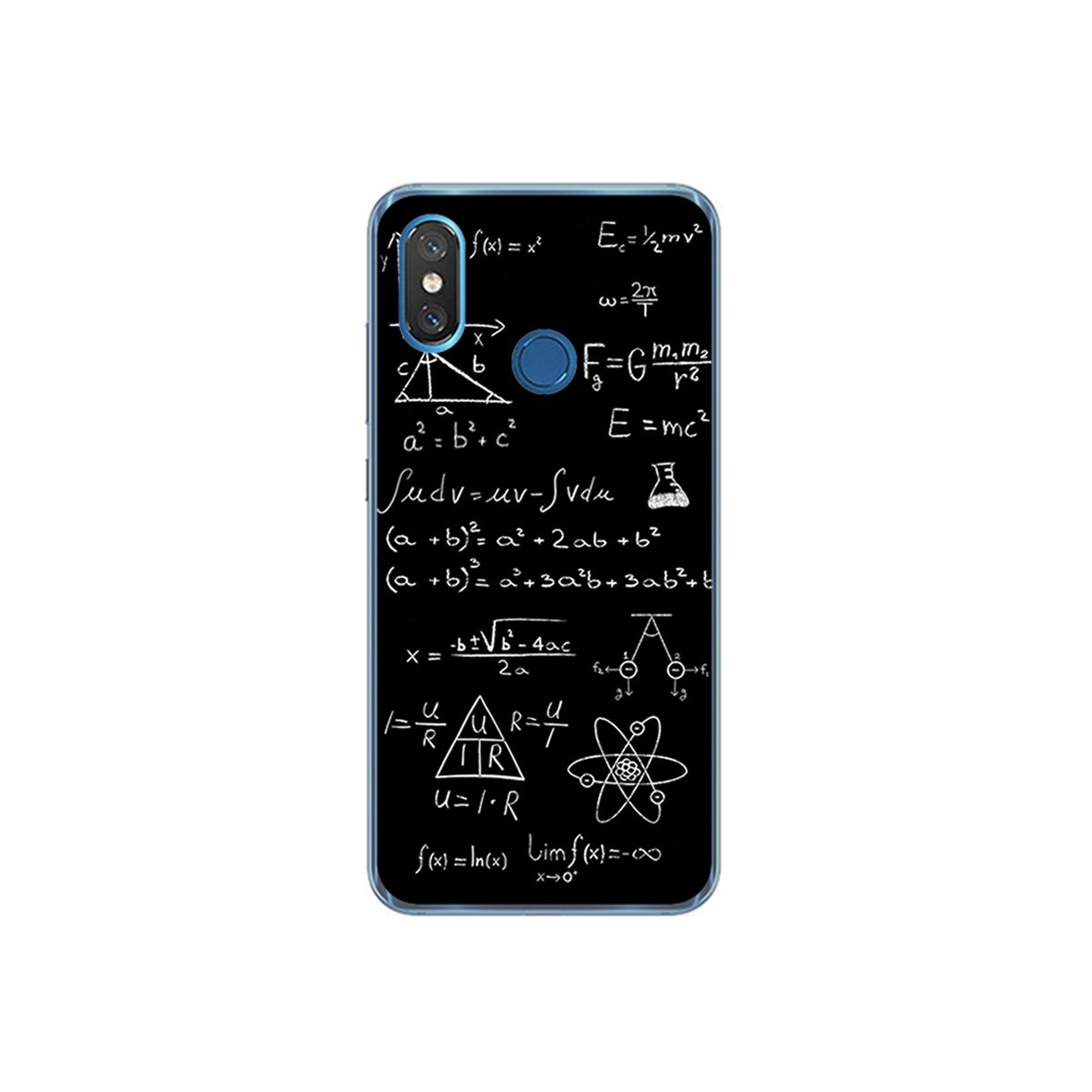 Funda Gel Tpu para Xiaomi Mi 8 Diseño Formulas Dibujos