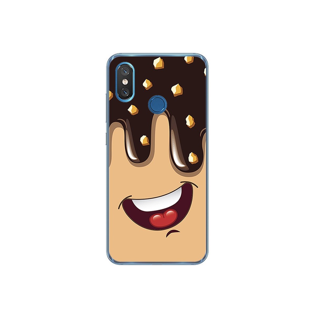 Funda Gel Tpu para Xiaomi Mi 8 Diseño Helado Chocolate Dibujos