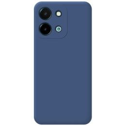 Funda Silicona Líquida Ultra Suave para Vivo Y28 4G color Azul Oscuro 2