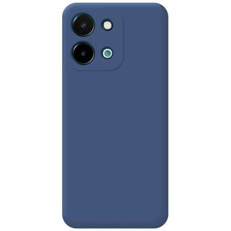 Funda Silicona Líquida Ultra Suave para Vivo Y28 4G color Azul Oscuro