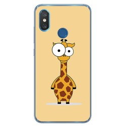Funda Gel Tpu para Xiaomi Mi 8 Diseño Jirafa Dibujos