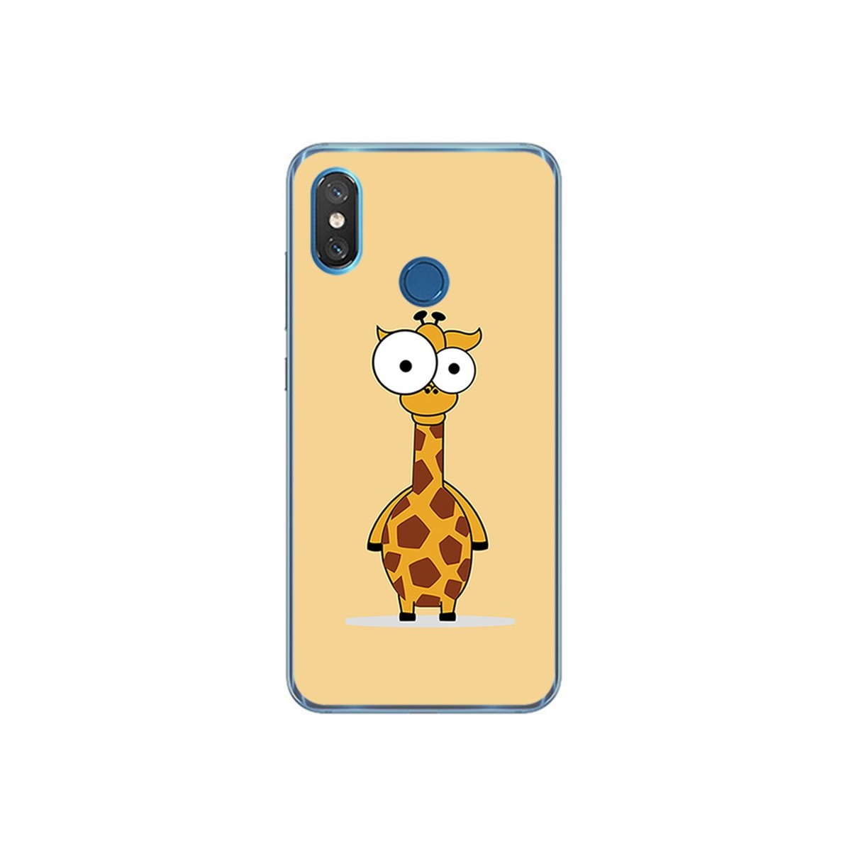 Funda Gel Tpu para Xiaomi Mi 8 Diseño Jirafa Dibujos