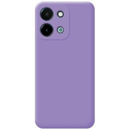 Funda Silicona Líquida Ultra Suave para Vivo Y28 4G color Morada 2