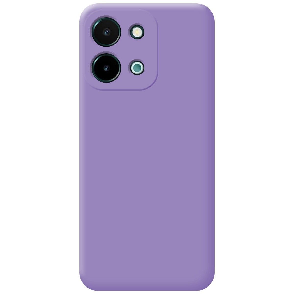 Funda Silicona Líquida Ultra Suave para Vivo Y28 4G color Morada