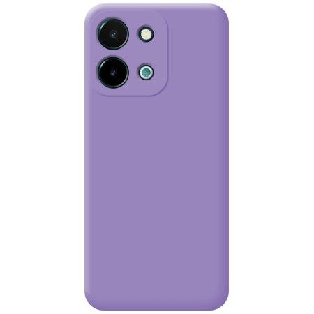 Funda Silicona Líquida Ultra Suave para Vivo Y28 4G color Morada