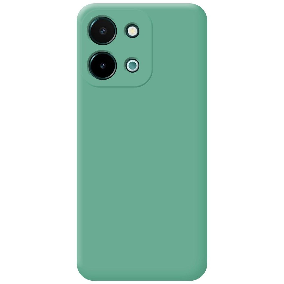 Funda Silicona Líquida Ultra Suave para Vivo Y28 4G color Verde
