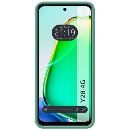 Funda Silicona Líquida Ultra Suave para Vivo Y28 4G color Verde
