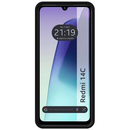 Funda Silicona Líquida Ultra Suave para Xiaomi Redmi 14C color Negra