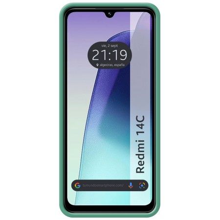 Funda Silicona Líquida Ultra Suave para Xiaomi Redmi 14C color Verde
