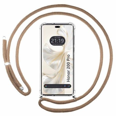 Funda Colgante Transparente para Huawei Honor 200 Pro 5G con Cordon Camel