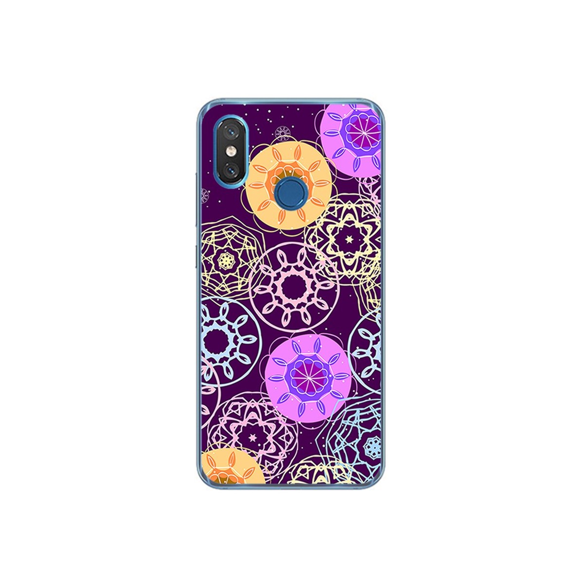 Funda Gel Tpu para Xiaomi Mi 8 Diseño Radial Dibujos