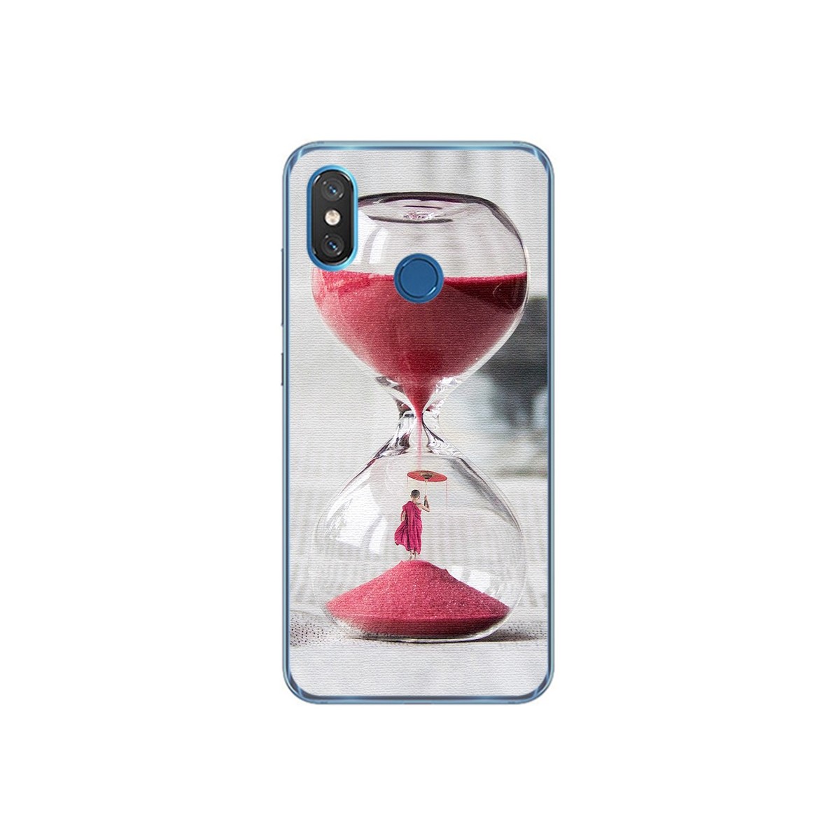 Funda Gel Tpu para Xiaomi Mi 8 Diseño Reloj Dibujos