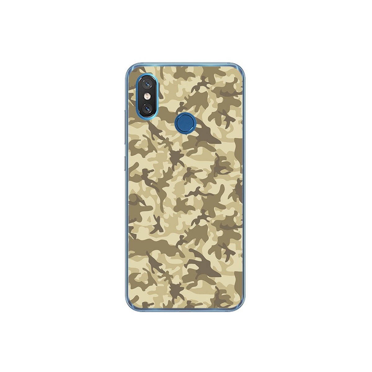 Funda Gel Tpu para Xiaomi Mi 8 Diseño Sand Camuflaje Dibujos