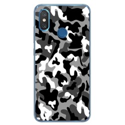 Funda Gel Tpu para Xiaomi Mi 8 Diseño Snow Camuflaje Dibujos