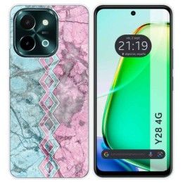 Funda Silicona para Vivo Y28 4G diseño Mármol 08 Dibujos