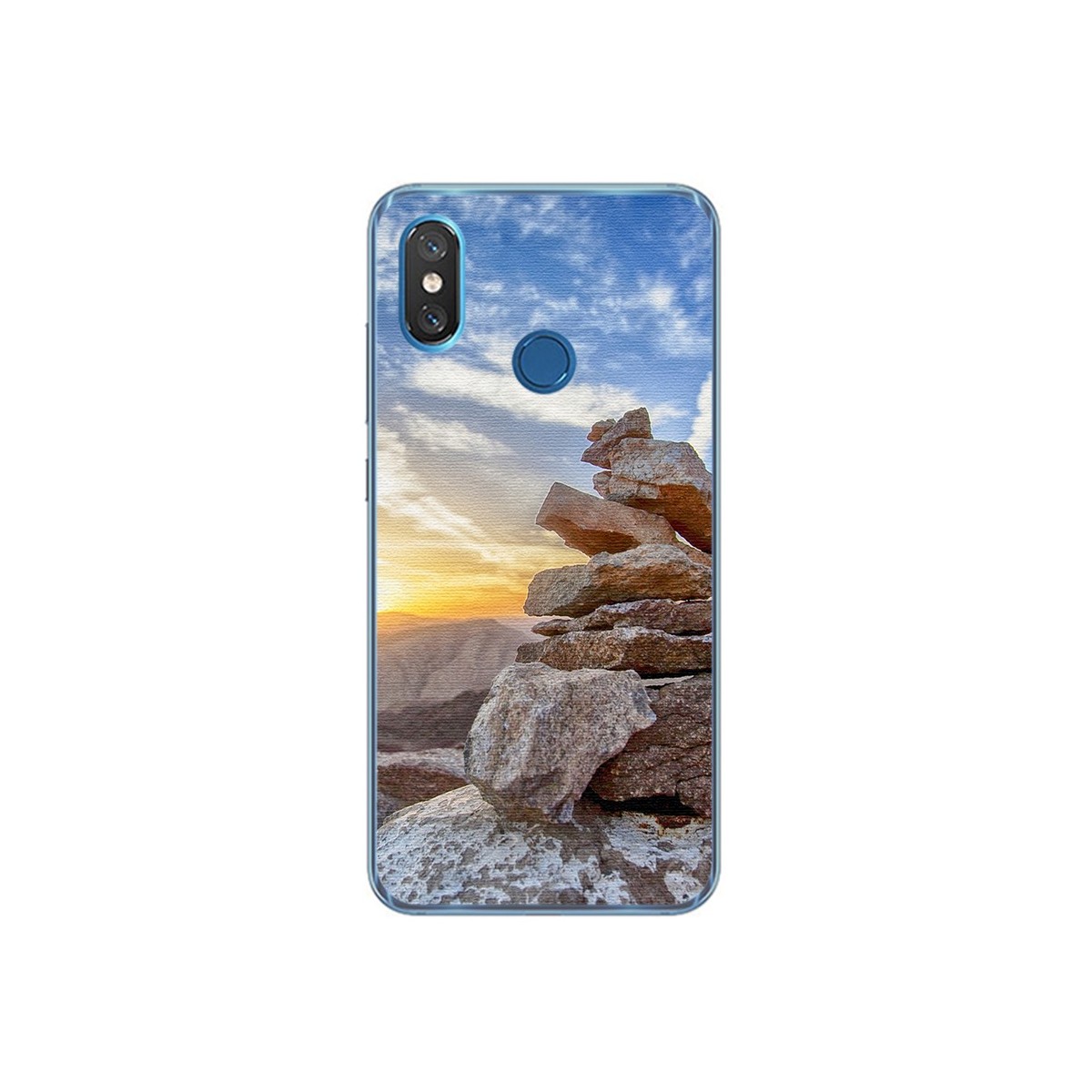 Funda Gel Tpu para Xiaomi Mi 8 Diseño Sunset Dibujos