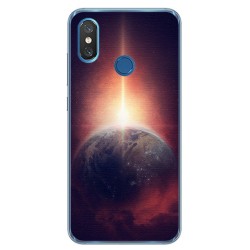 Funda Gel Tpu para Xiaomi Mi 8 Diseño Tierra Dibujos