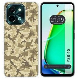 Funda Silicona para Vivo Y28 4G diseño Sand Camuflaje Dibujos