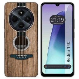 Funda Silicona para Xiaomi Redmi 14C diseño Madera 11 Dibujos