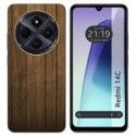 Funda Silicona para Xiaomi Redmi 14C diseño Madera Dibujos