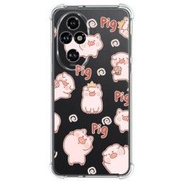 Funda Silicona Antigolpes para Huawei Honor 200 Pro 5G diseño Cerdos Dibujos