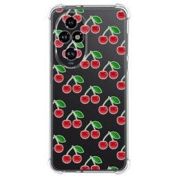 Funda Silicona Antigolpes para Huawei Honor 200 Pro 5G diseño Cerezas Dibujos