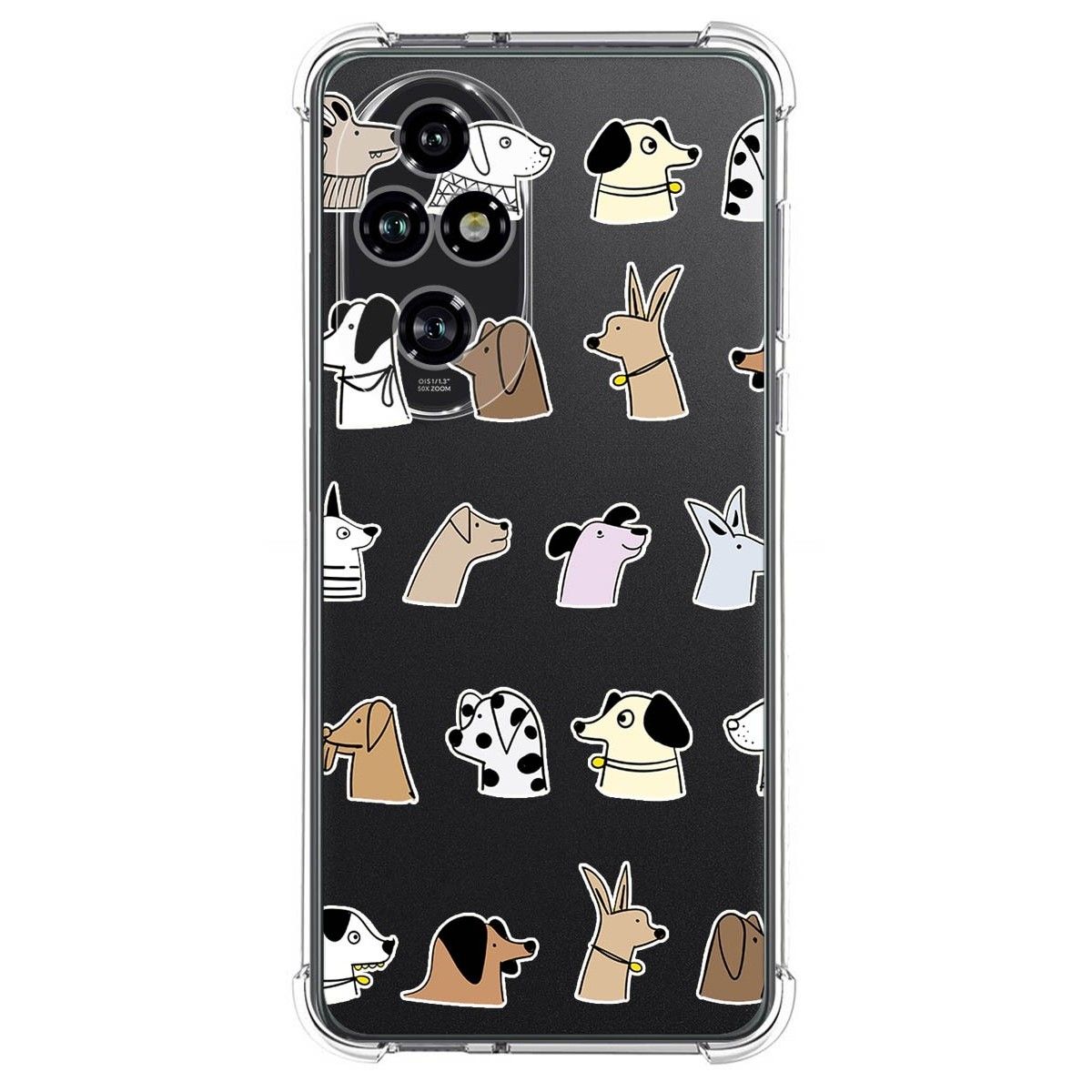 Funda Silicona Antigolpes para Huawei Honor 200 Pro 5G diseño Perros Dibujos