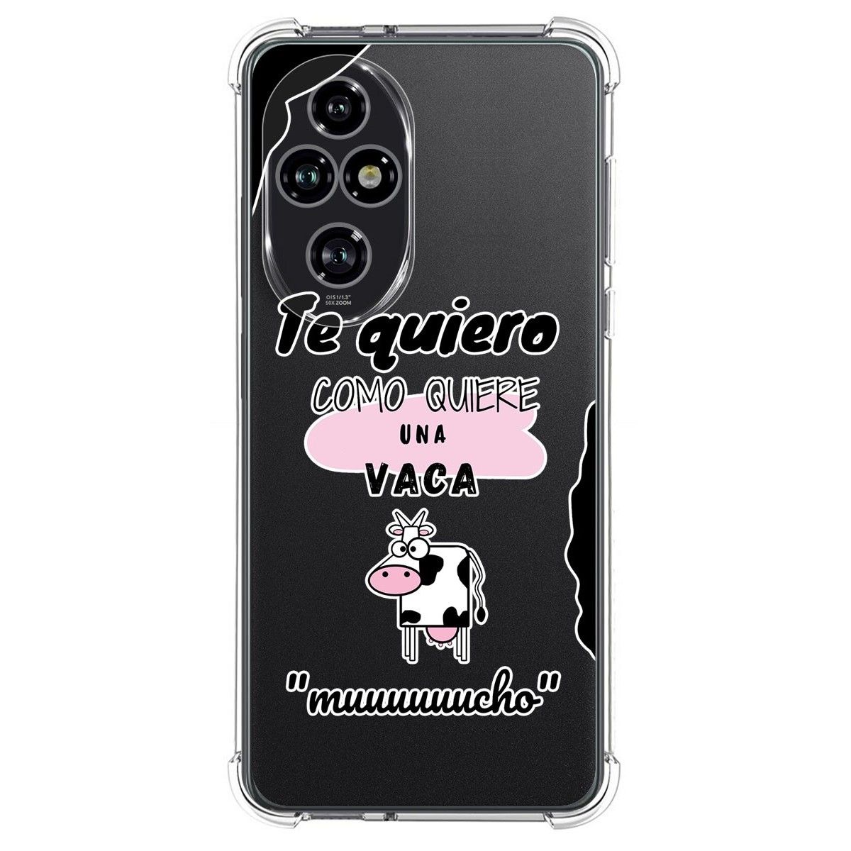 Funda Silicona Antigolpes para Huawei Honor 200 Pro 5G diseño Vaca Dibujos