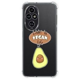 Funda Silicona Antigolpes para Huawei Honor 200 Pro 5G diseño Vegan Life Dibujos