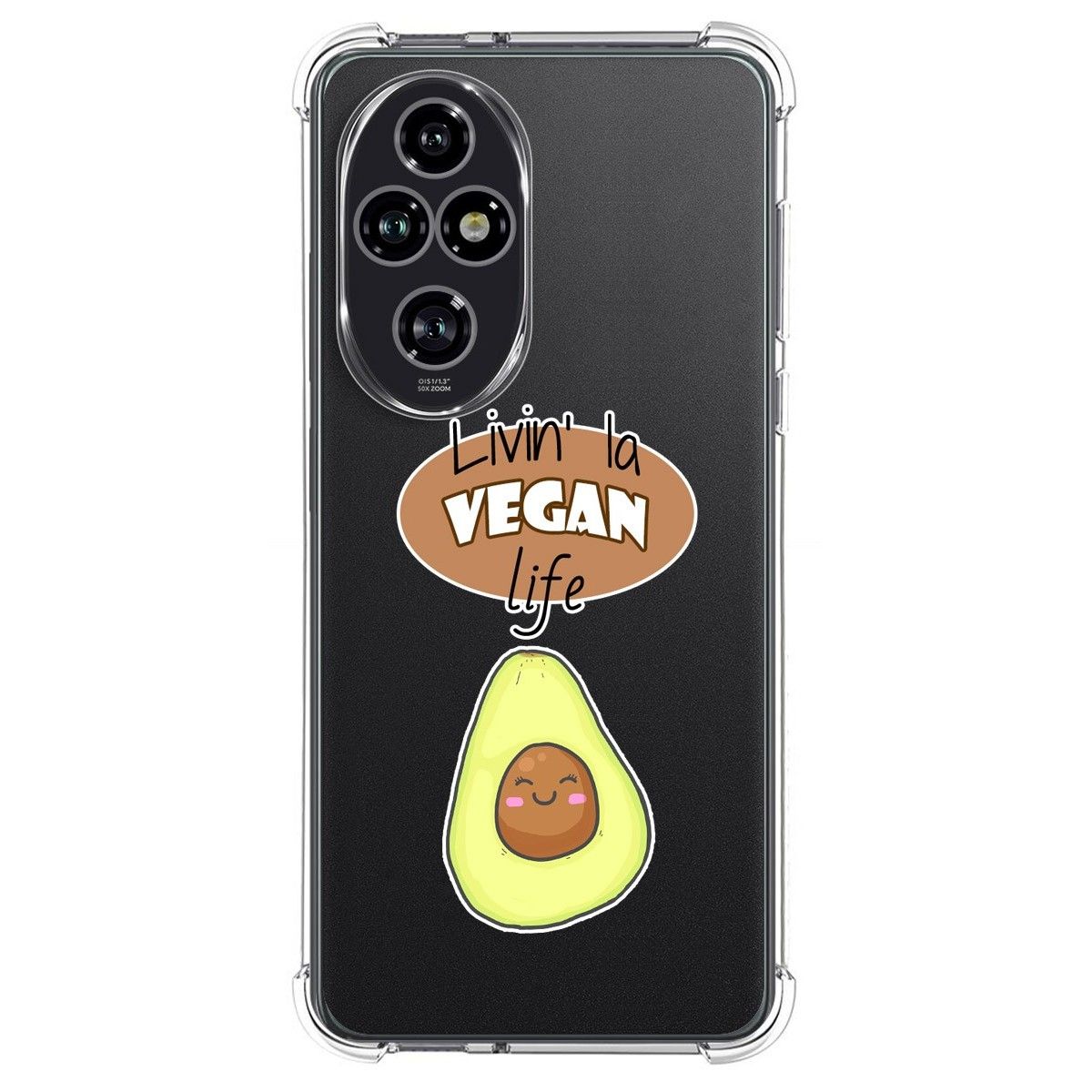 Funda Silicona Antigolpes para Huawei Honor 200 Pro 5G diseño Vegan Life Dibujos