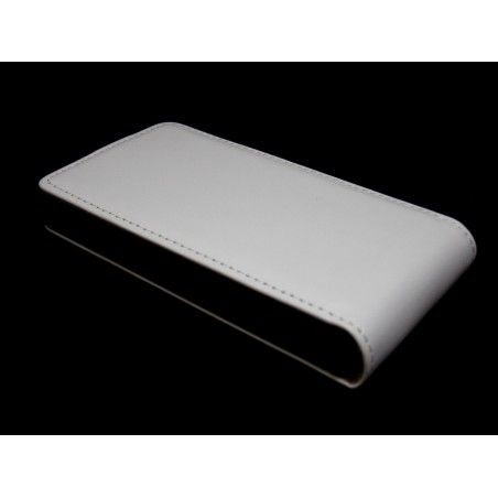 Funda Piel Premium Ultra-Slim Sony Xperia E Blanca