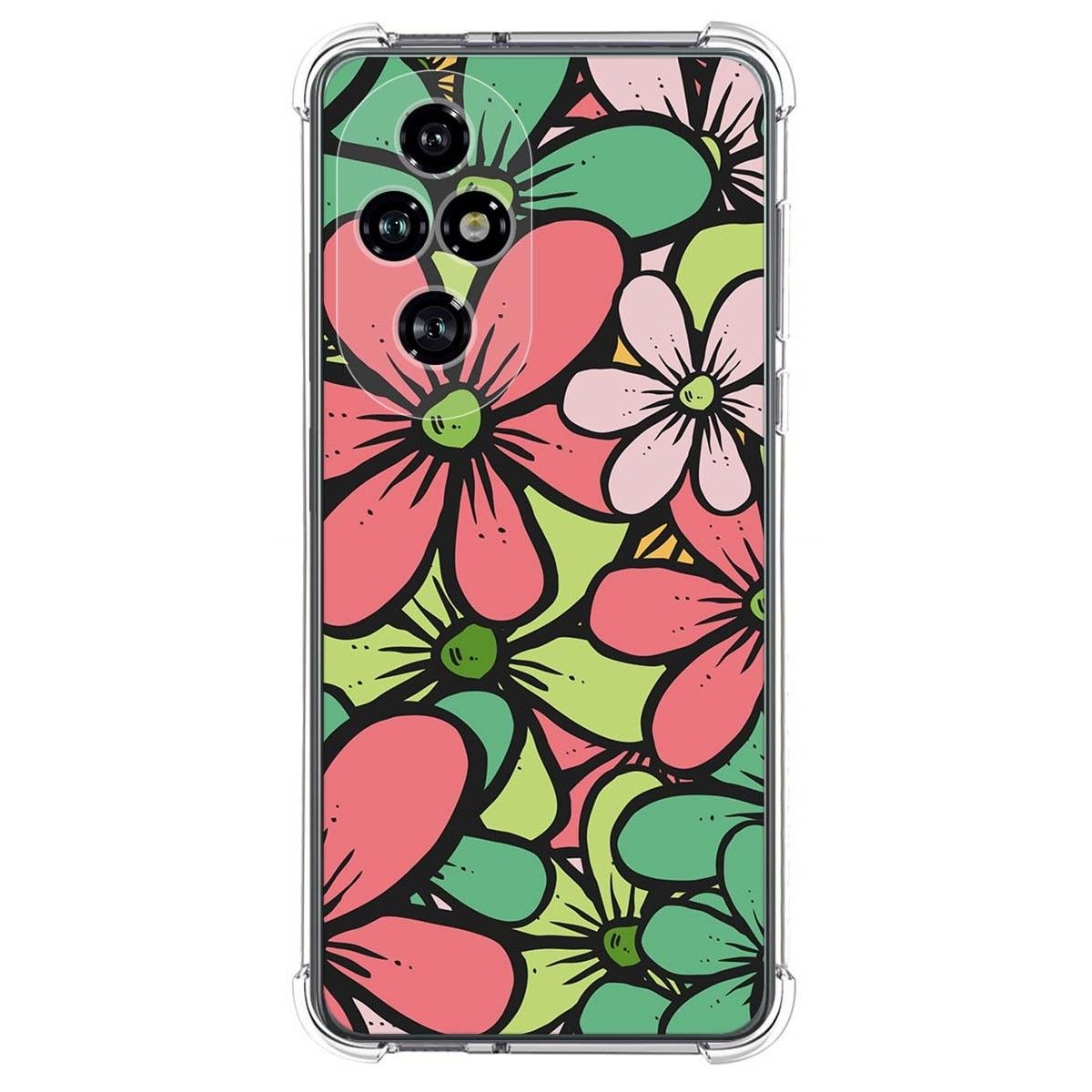 Funda Silicona Antigolpes para Huawei Honor 200 Pro 5G diseño Flores 02 Dibujos
