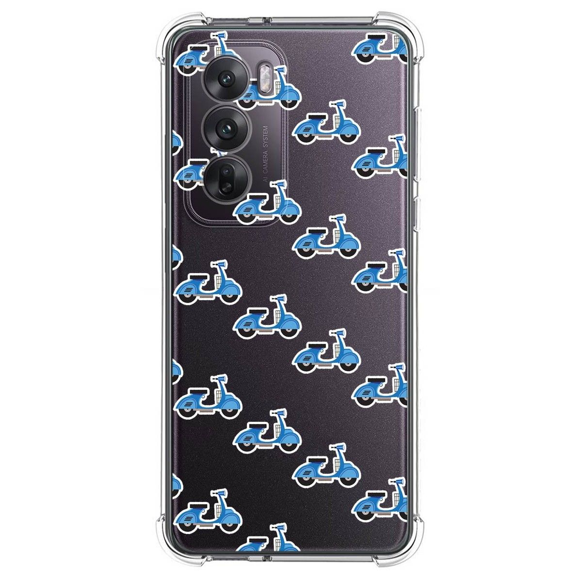 Funda Silicona Antigolpes para Oppo Reno 12 5G diseño Scooter Dibujos