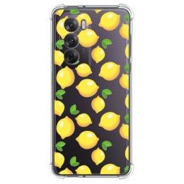 Funda Silicona Antigolpes para Oppo Reno 12 5G diseño Limones Dibujos