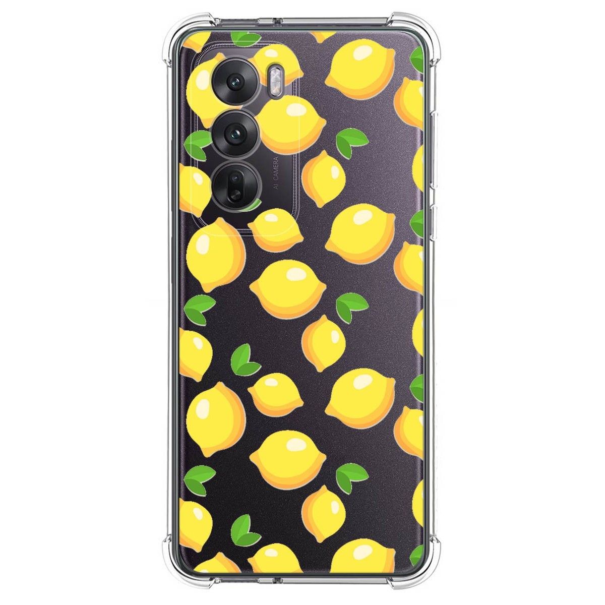 Funda Silicona Antigolpes para Oppo Reno 12 5G diseño Limones Dibujos