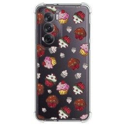 Funda Silicona Antigolpes para Oppo Reno 12 5G diseño Muffins Dibujos