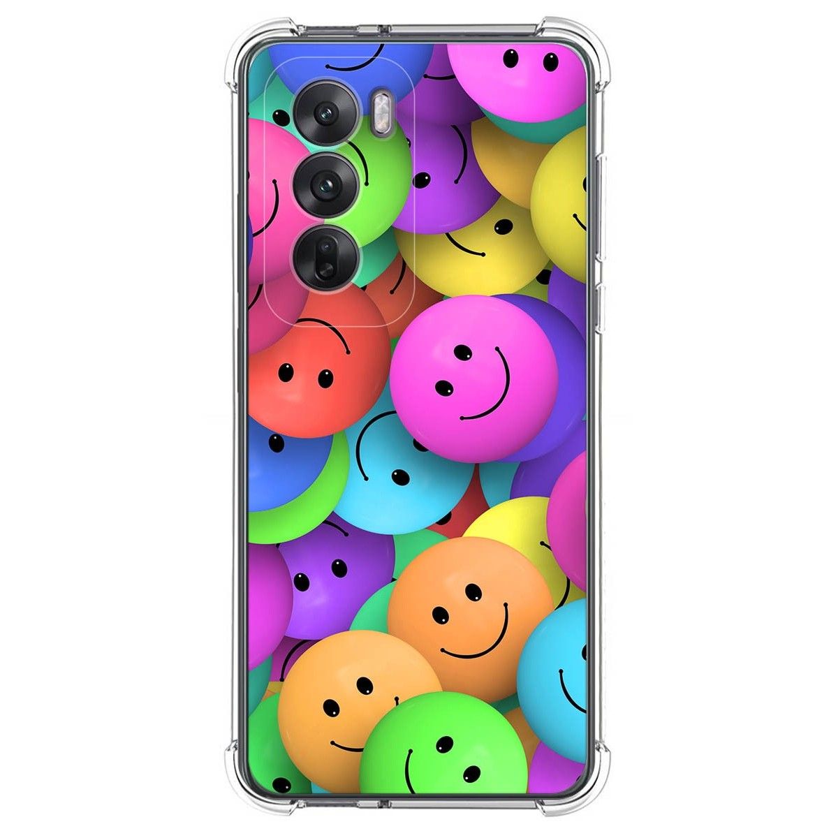 Funda Silicona Antigolpes para Oppo Reno 12 5G diseño Smile Dibujos
