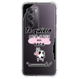 Funda Silicona Antigolpes para Oppo Reno 12 5G diseño Vaca Dibujos