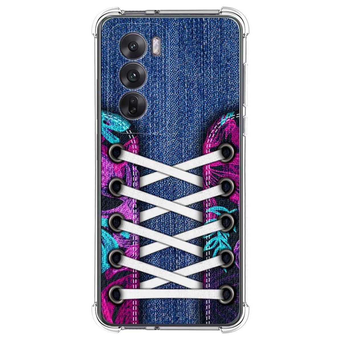 Funda Silicona Antigolpes para Oppo Reno 12 5G diseño Zapatillas 06 Dibujos