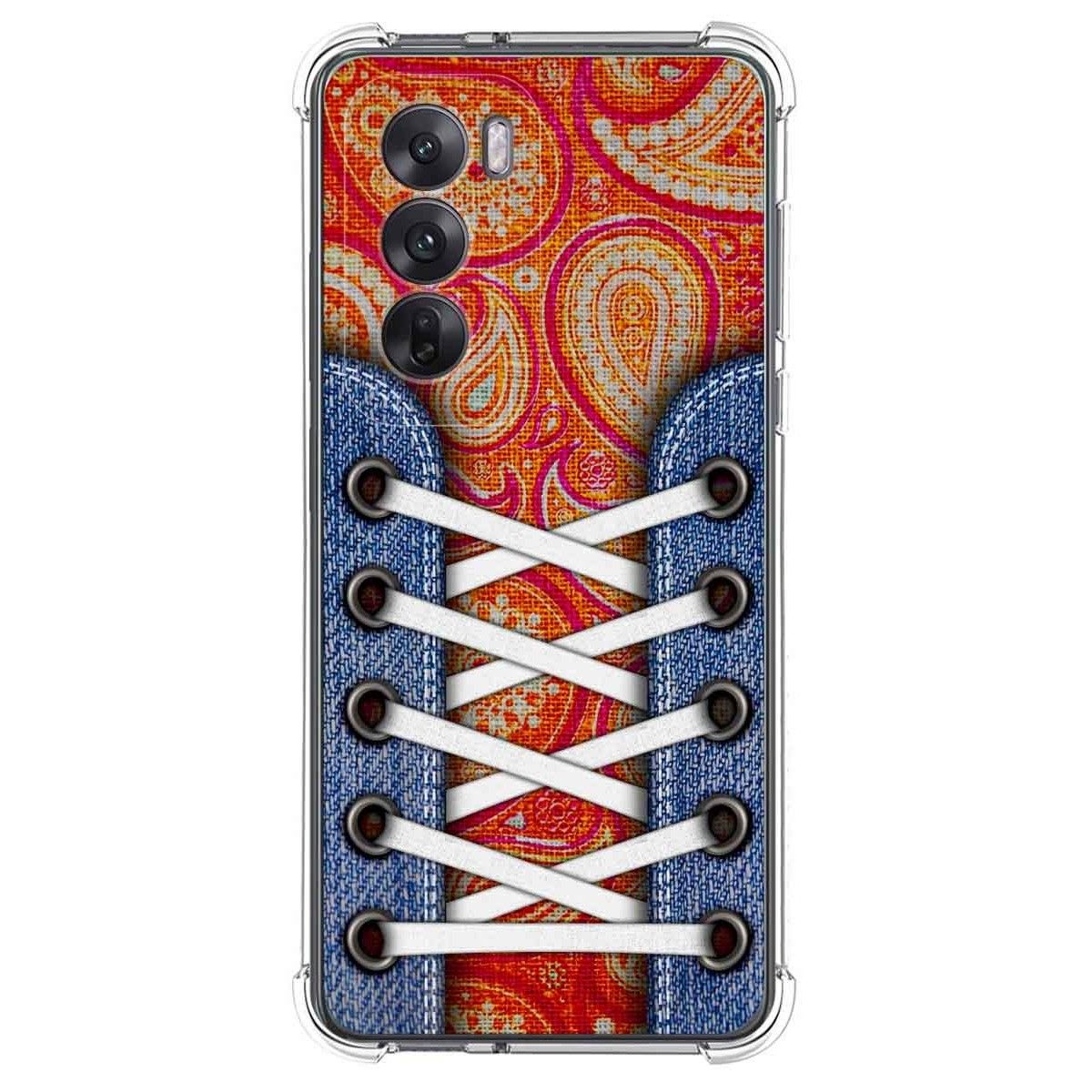 Funda Silicona Antigolpes para Oppo Reno 12 5G diseño Zapatillas 10 Dibujos