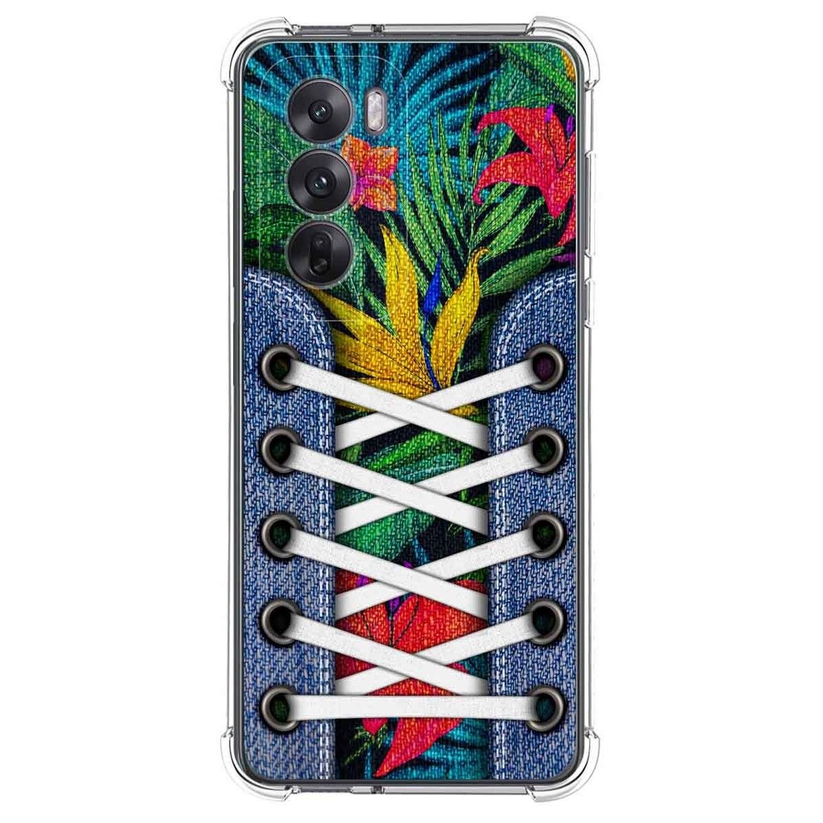 Funda Silicona Antigolpes para Oppo Reno 12 5G diseño Zapatillas 12 Dibujos