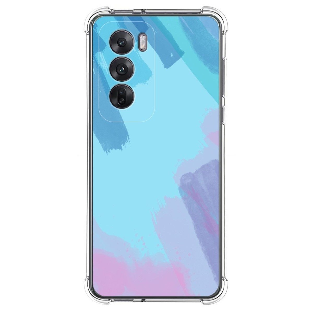 Funda Silicona Antigolpes para Oppo Reno 12 5G diseño Acuarela 10 Dibujos