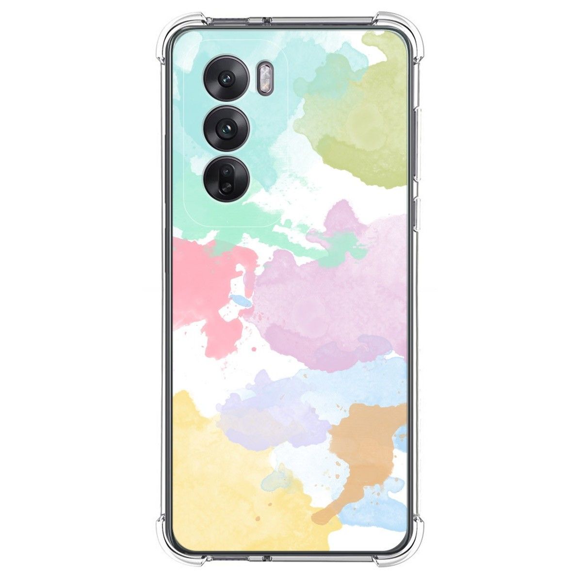 Funda Silicona Antigolpes para Oppo Reno 12 5G diseño Acuarela 11 Dibujos